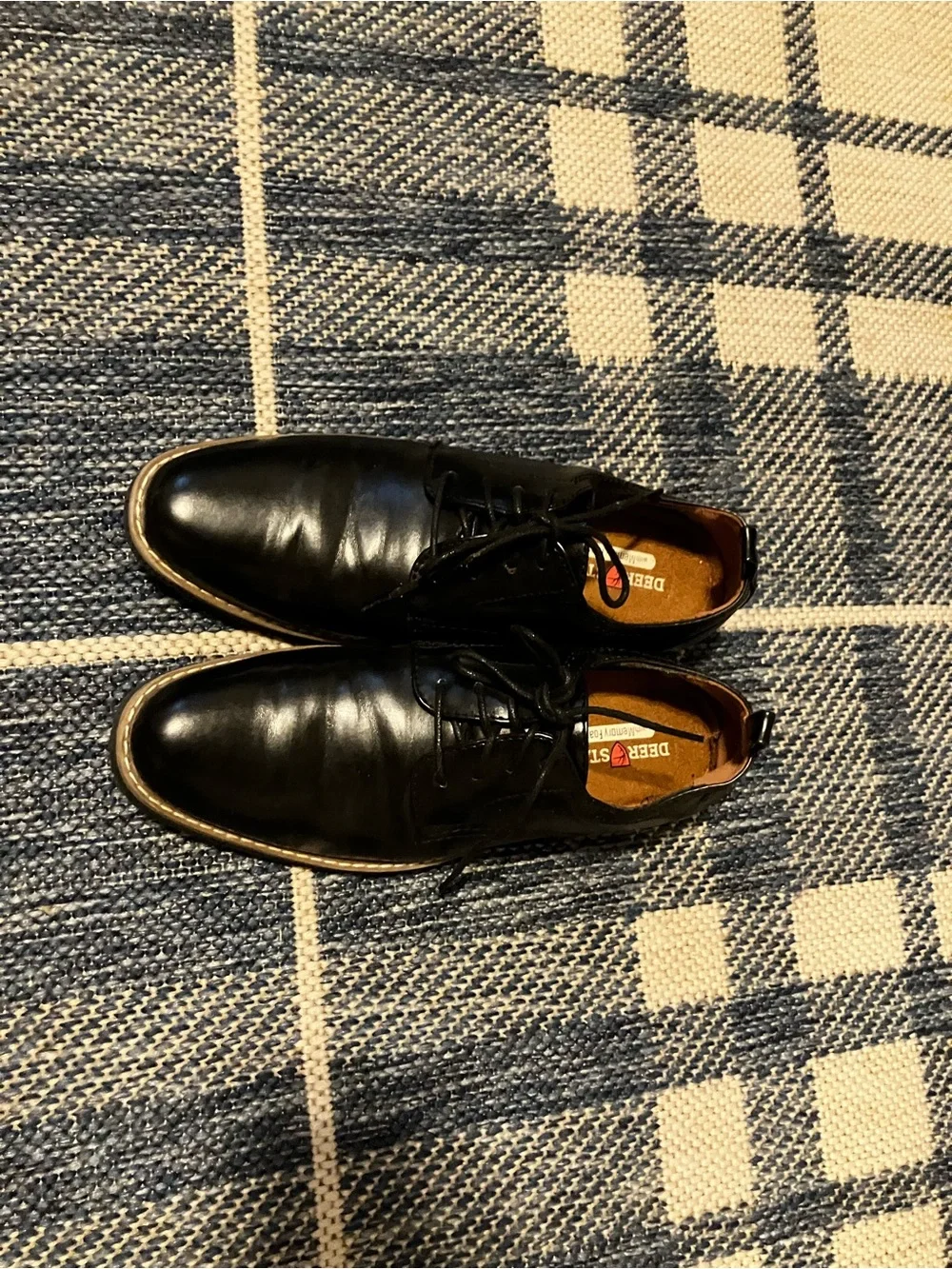 Deer Stags Black Lace-Up Oxford Derbys